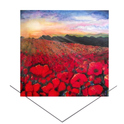 Poppies Greeting Card